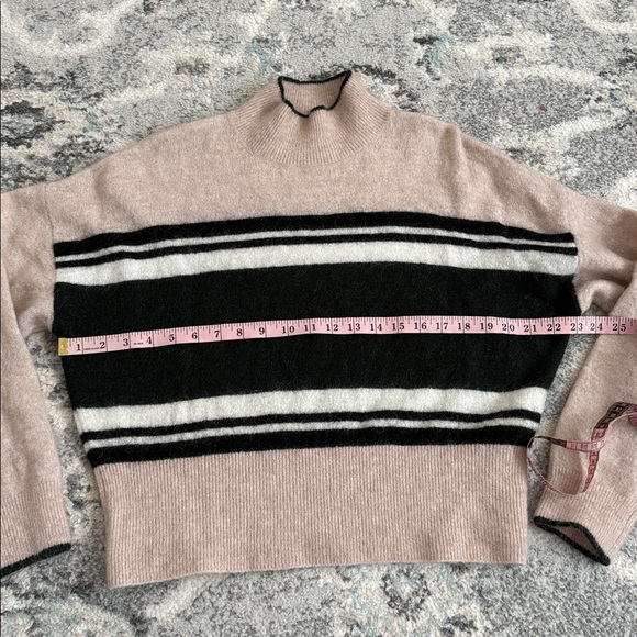 & Other Stories Wool and Mohair Blend Mock Neck Stripe Sweater - Picture 4 of 10